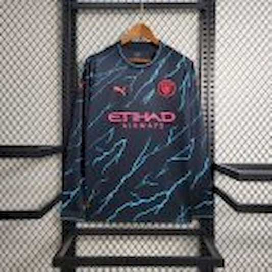 Men's Manchester City 2023/24 Third Long Sleeves Jersey