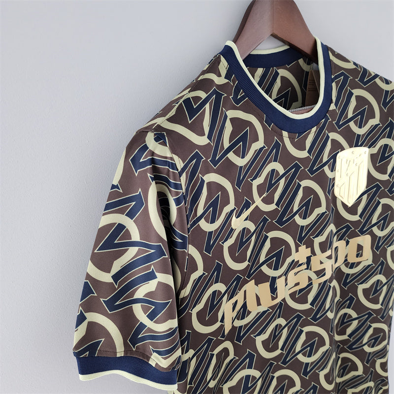 Camisa do Atlético de Madrid 2022/23 Edição Especial Logotipo Dourado