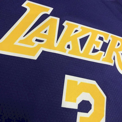 Camisa Anthony Davis Masculina Roxa Versão Jogador – Edição Clássica Retro