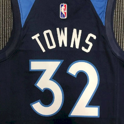 Camisa azul masculina Karl-Anthony Towns – Edição de 75º aniversário