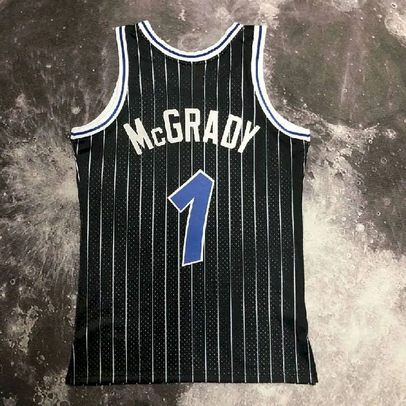 Camisa Masculina M&amp;N 2004 Tracy McGrady Preta Retrô