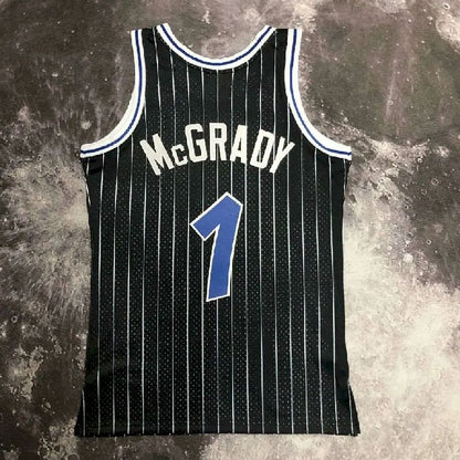 Camisa Masculina M&amp;N 2004 Tracy McGrady Preta Retrô
