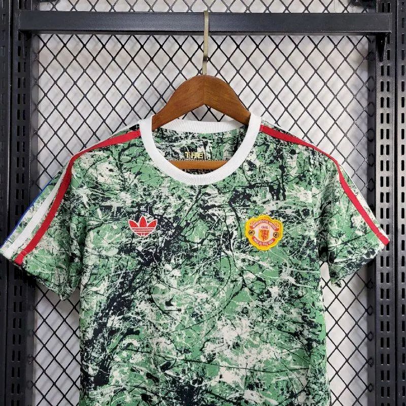 Kids Manchester United 2024/25 Stone Roses Originals Icon Edition Kit