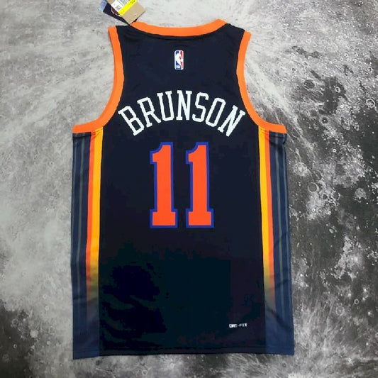 Men’s Jalen Brunson Black Team Jersey – Statement Edition