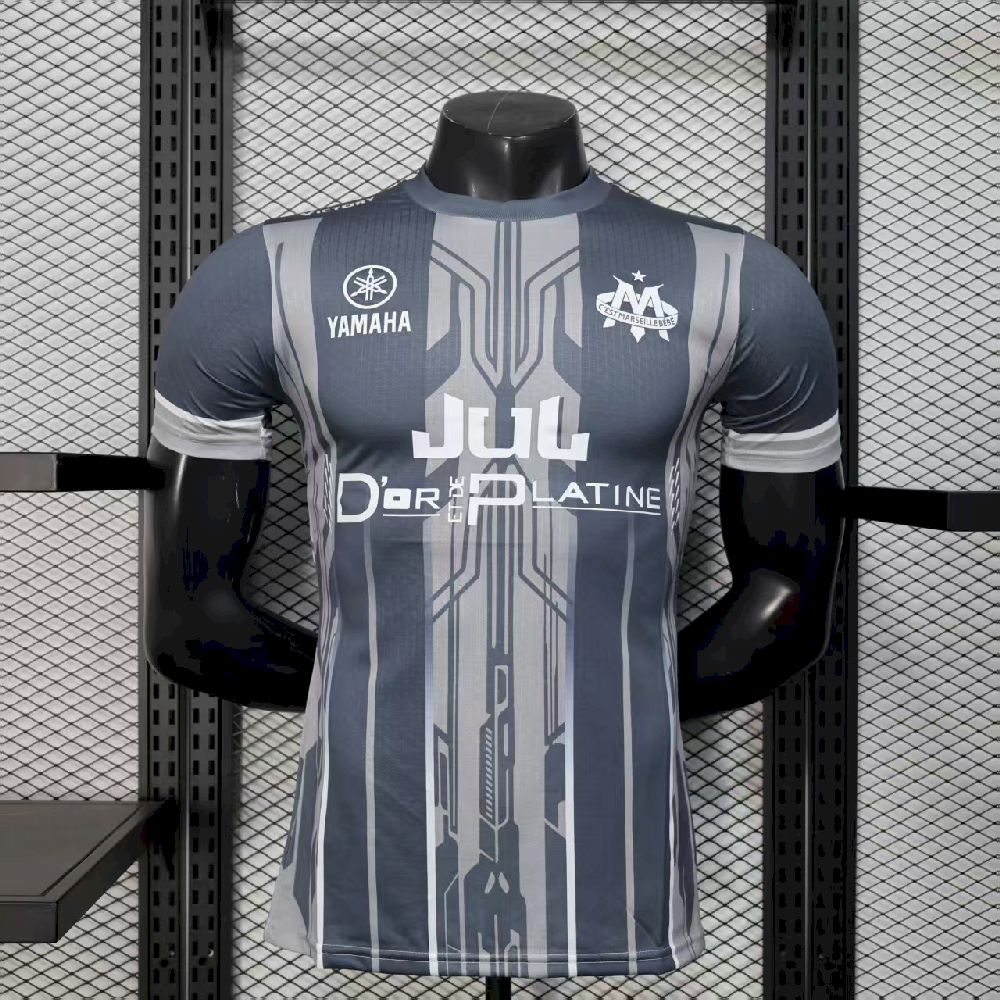 Olympique de Marseille 2025/26 Grey Jersey Player Version