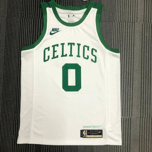 Jayson Tatum Men’s White 2021-22 75th Anniversary Jersey – Classic Edition