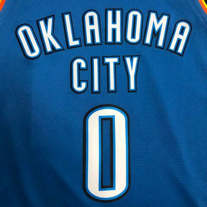 Camisa masculina Russell Westbrook Swingman azul – Edição Icon