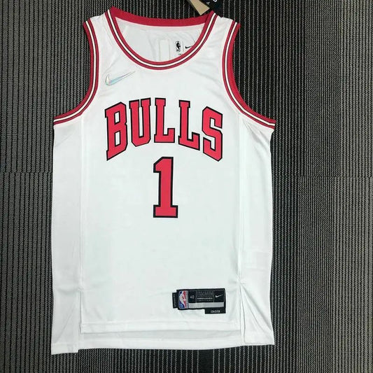 Camisa Derrick Rose Branca Masculina – Edição de 75º Aniversário