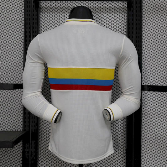 Colombia 2024/25 100th Anniversary Long Sleeves Jersey Player Version
