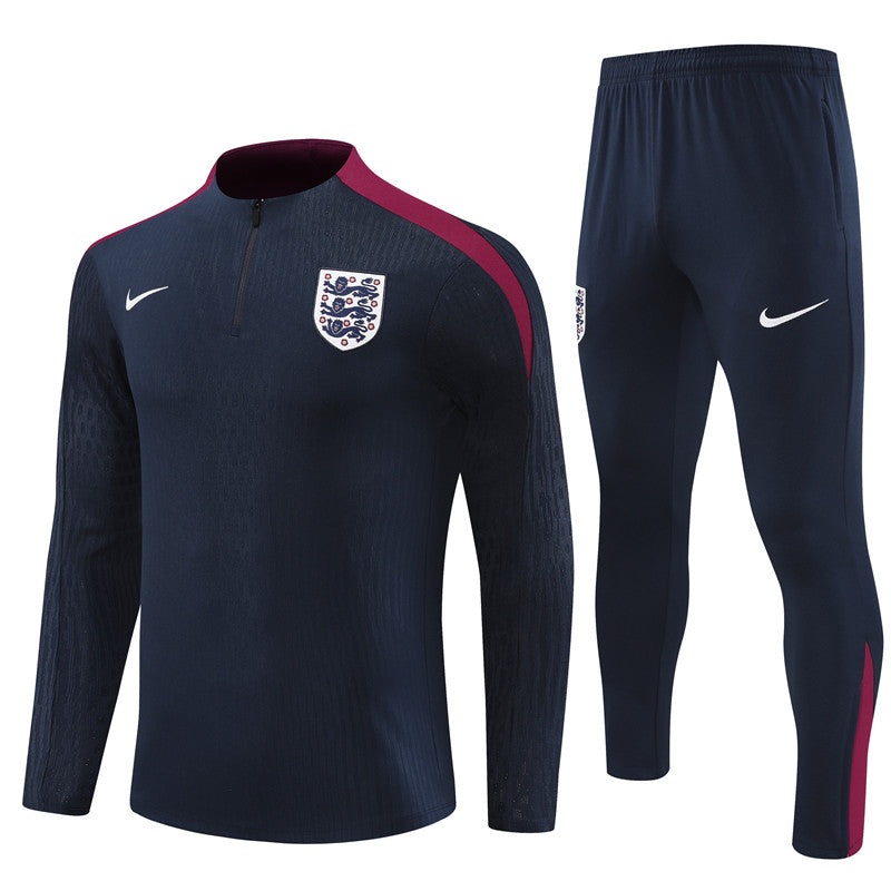 Suéter e calça adulto com zíper parcial Inglaterra 2024/25 14001