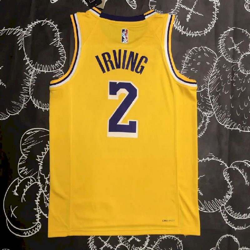 Men’s Kyrie Irving Yellow Team Jersey – 75th Anniversary Edition