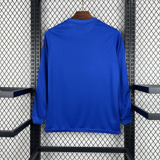Manchester United 2024/25 Joint Edition Blue Long Sleeves Retro Jersey
