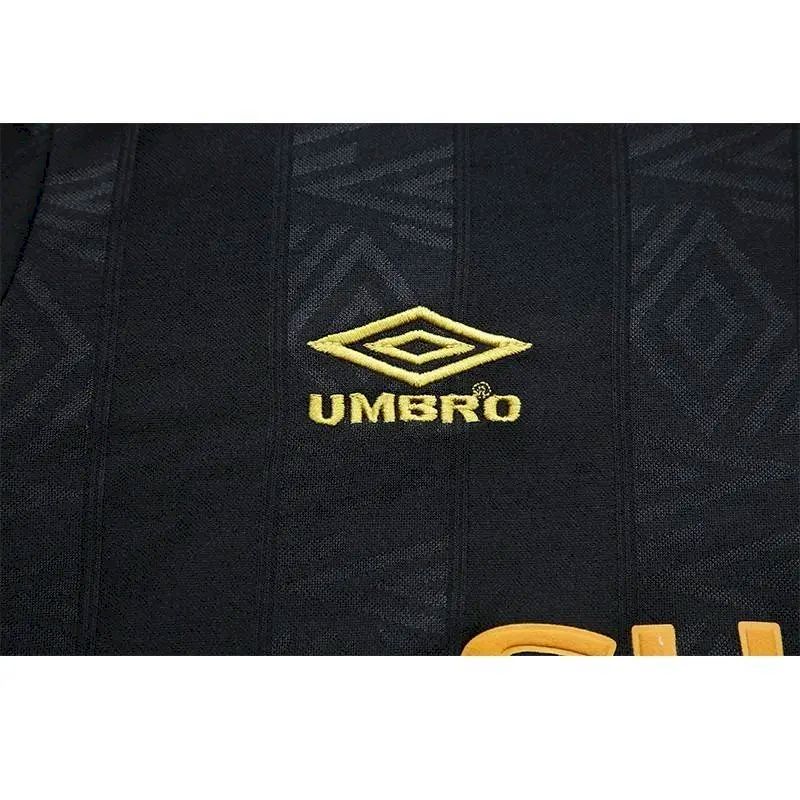 Camisa retrô de mangas compridas reserva do Manchester United 1993/95