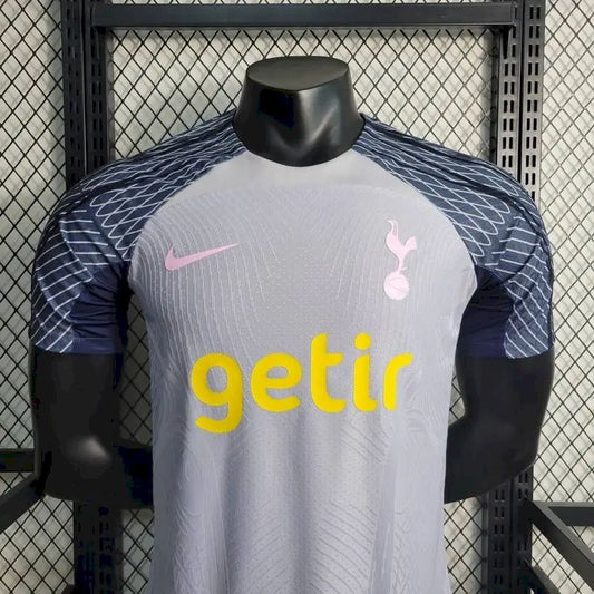 Camisa de treino pré-jogo do Tottenham Hotspur 2023/24, versão jogador, cinza