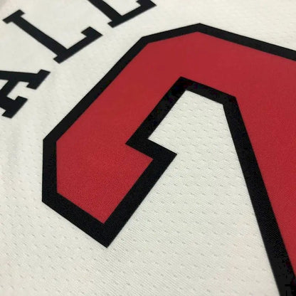Camisa masculina Lonzo Ball branca da equipe – edição de 75º aniversário