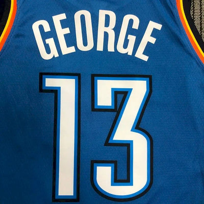 Camisa Paul George Swingman Masculina Azul – Edição Ícone