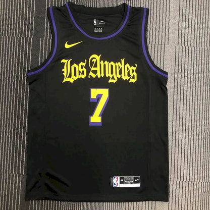 Carmelo Anthony Men’s Black Swingman Team Jersey – Noche Latina