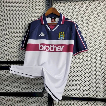 Camisa retrô reserva do Manchester City 1997/98