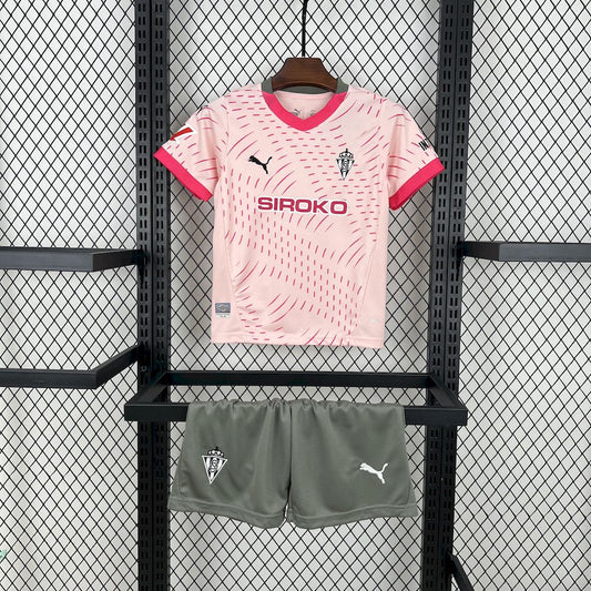 Sporting de Gijón 2024/25 Third Kids Kit
