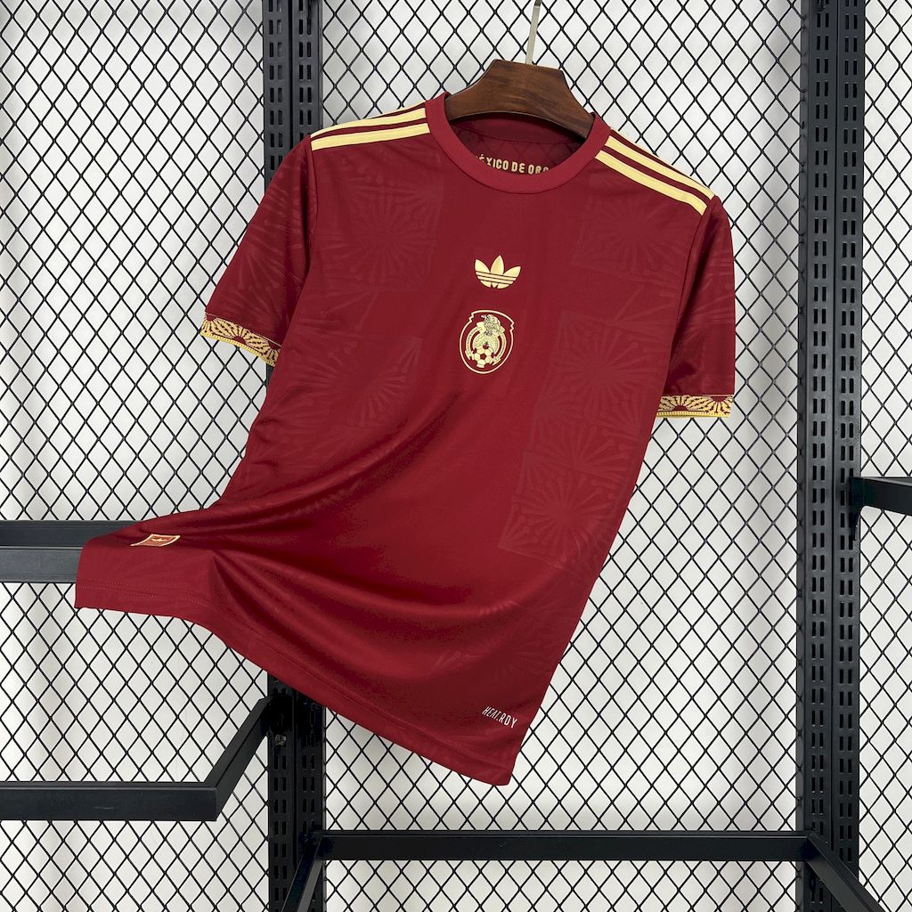 Camisa México 2025/26 Ouro-Vermelha