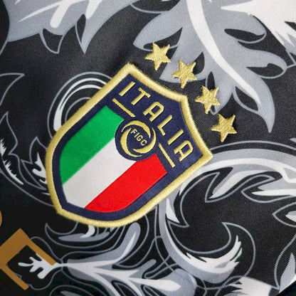 Camisa Itália 2023/24 Versace Co-Branded Edition Preta