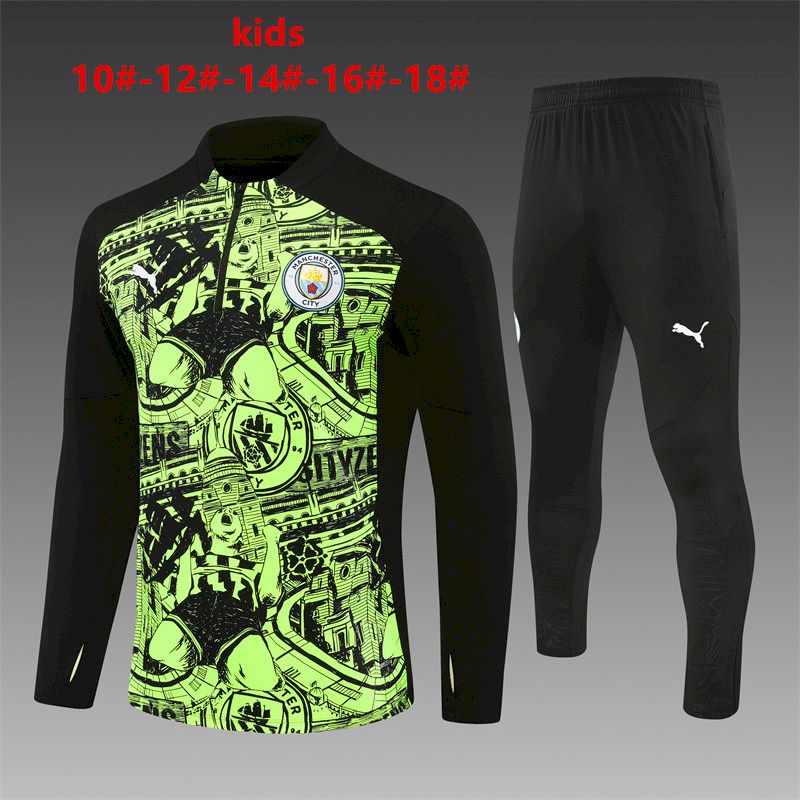 Suéter e calça infantil Manchester City 2024/25 com zíper 14001