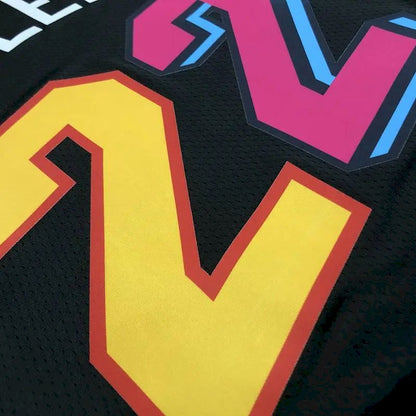 Camisa preta masculina Jimmy Butler Team – Edição City do 75º aniversário