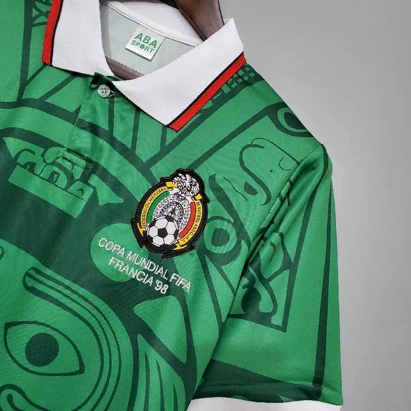 Camisa retrô da seleção do México de 1998