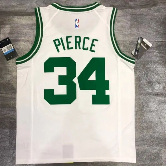 Paul Pierce White Men’s Player Version Jersey-Association Edition