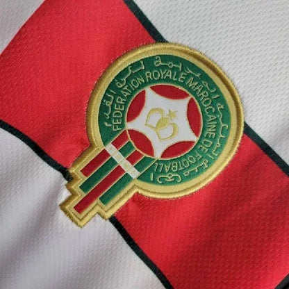 Camisa retrô de manga comprida reserva Marrocos 1998