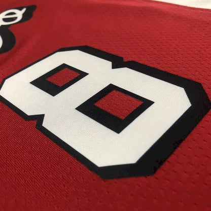 Camisa masculina Zach LaVine vermelha 2021-22 Swingman Team – Edição City