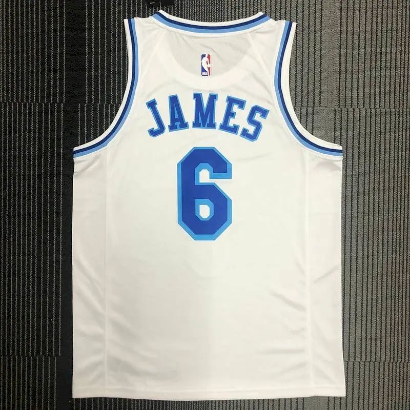 Camisa LeBron James Royal Retro Classics 2020-21 Swingman Player Version Masculina – Edição Clássica