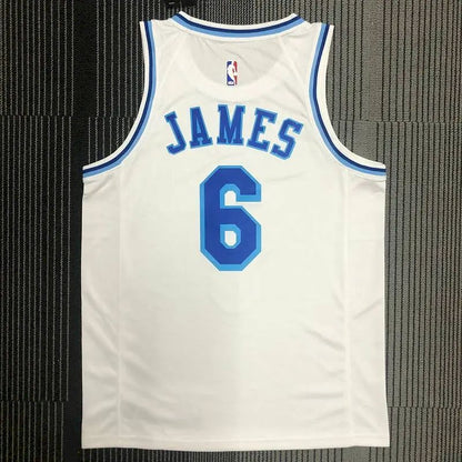 Camisa LeBron James Royal Retro Classics 2020-21 Swingman Player Version Masculina – Edição Clássica