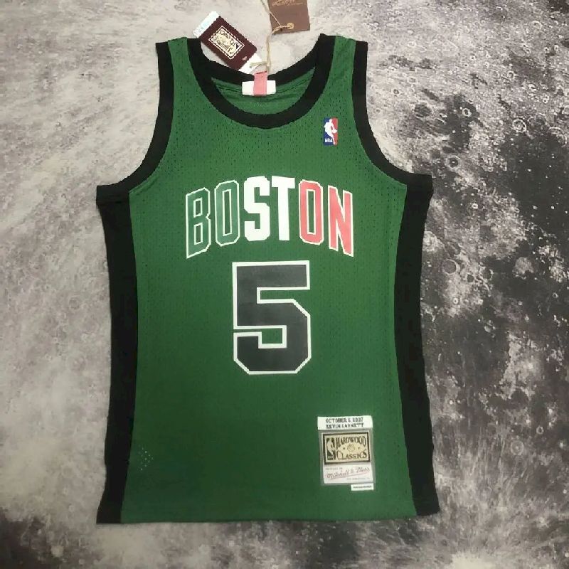 Men’s M&N Kevin Garnett Green Retro Jersey