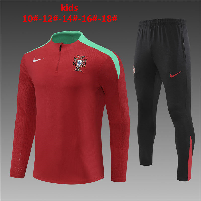 Camisola e Calça Portugal 2023/24 Meio Fecho Criança 14001