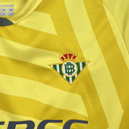 Real Betis 2025/26 Yellow Goalkeeper Jersey