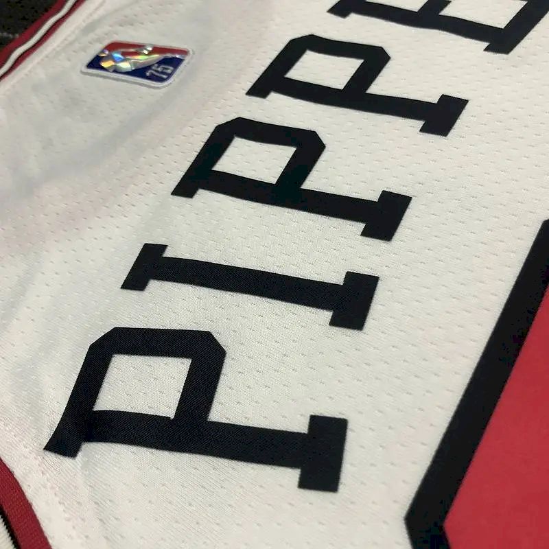 Men’s Scottie Pippen White Team Jersey – 75th Anniversary Edition