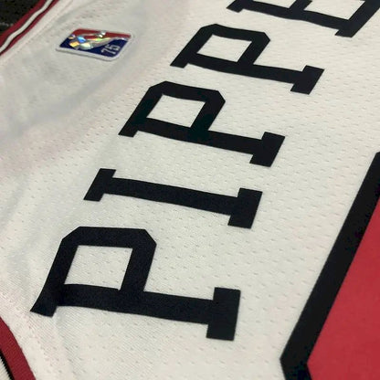 Men’s Scottie Pippen White Team Jersey – 75th Anniversary Edition