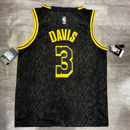 Camisa Anthony Davis Black Mamba versão masculina de jogador
