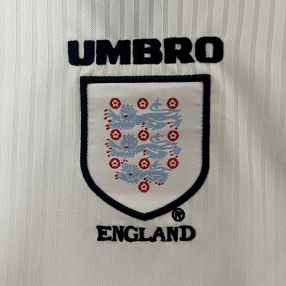 Camisa e shorts retrô infantil da Inglaterra 1998
