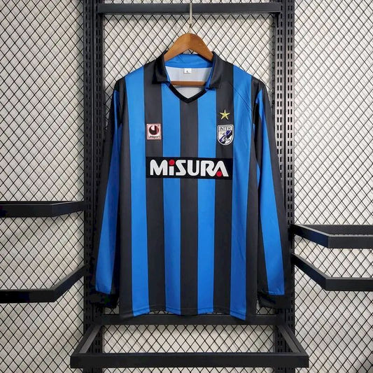 Camisa retrô de mangas compridas Inter de Milão 1998 Home