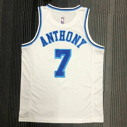 Camisa Carmelo Anthony Royal Retro Classics 2020-21 Swingman Player Version Masculina – Edição Clássica