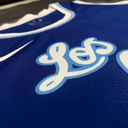 Camisa Kyle Kuzma Azul Masculina Versão Jogador – Edição Clássica Retro