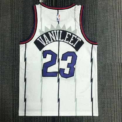 Camisa masculina Fred VanVleet branca retrô da equipe
