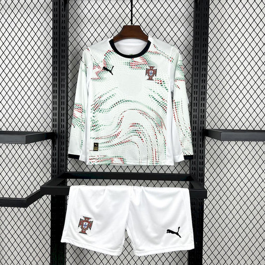 Kids Portugal 2025/26 Away Long Sleeve Kit