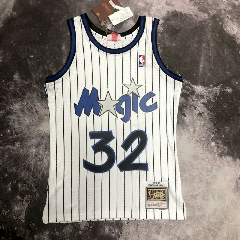 Camisa M&amp;N 1994 Shaquille O'Neal branca retrô masculina