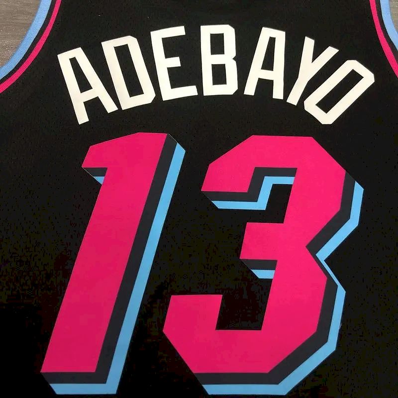 Camisa Masculina Bam Adebayo 2020-21 Preta Swingman Versão Jogador – Edição Cidade