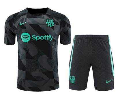 Camisa de treino adulto Barcelona 2023/24 + short 418