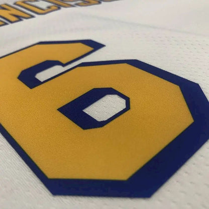 Camisa masculina Nick Young White Player Version – San Francisco Classic Edition