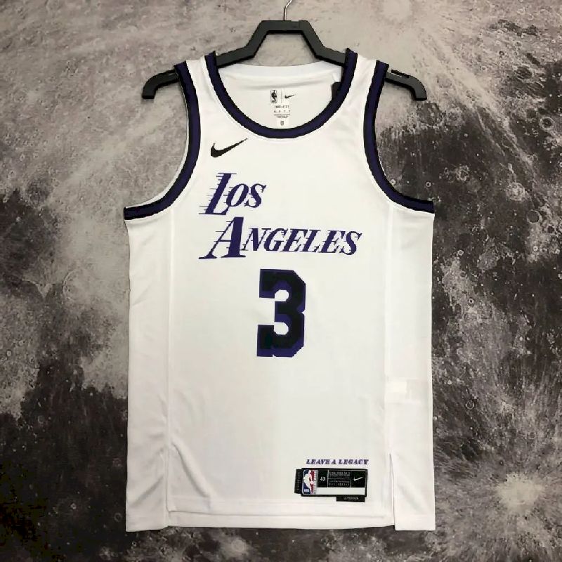 Camisa branca masculina Anthony Davis Team – Edição City